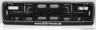 Schwarzer Kennzeichenhalter: EOS-Forum