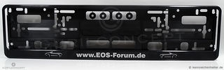Kennzeichenhalter EOS-Forum.de  schwarz (Premium)