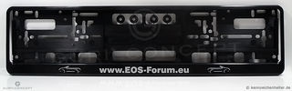 Kennzeichenhalter EOS-Forum schwarz (Premium)