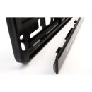 Schwarzer Kennzeichenhalter AT-Österreich (Premium) mit Folienbeschriftung nach Wunsch