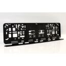 460er Kennzeichenhalter schwarz mit Folienbeschriftung...