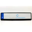 Schwarz-glänzend (Klavierlack) Kennzeichenhalter...