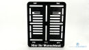 Motorrad Kennzeichenhalter 180x200 mm mit Wunschbeschriftung – Personalisiert