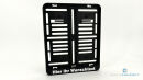 Motorrad Kennzeichenhalter 180x200 mm mit Wunschbeschriftung – Personalisiert