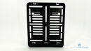 Motorrad Kennzeichenhalter 180x200 mm – Schwarz unbedruckt / Neutral