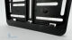 Motorrad Kennzeichenhalter 180x200 mm – Schwarz unbedruckt / Neutral